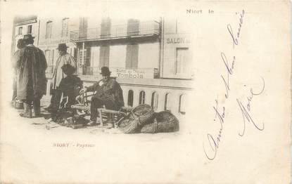 / CPA FRANCE 79 "Niort, paysans "