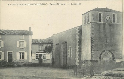 / CPA FRANCE 79 "Saint Christophe sur Roc, l'église"