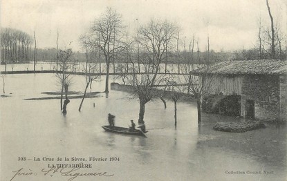 / CPA FRANCE 79 "La Tiffardière" / INONDATIONS