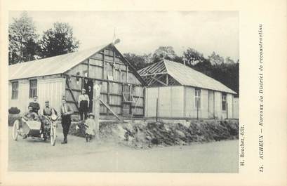 / CPA FRANCE 80 "Acheux, bureaux du district de reconstruction"