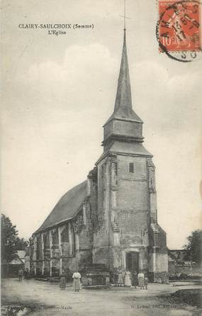 / CPA FRANCE 80 "Clairy Saulchoix, l'église"