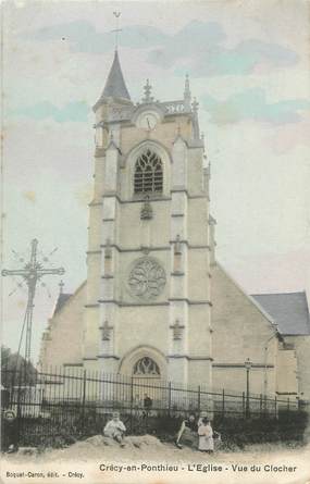 / CPA FRANCE 80 "Crécy en Ponthieu, l'église"