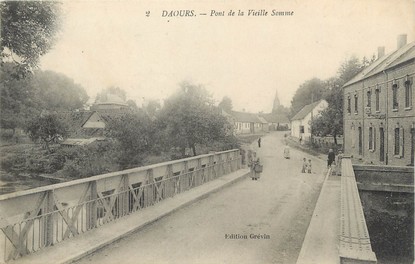 CPA FRANCE 80 "Daours, pont de la vieille Somme"