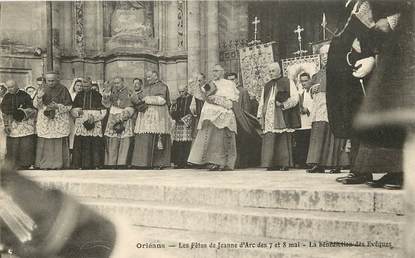 CPA FRANCE 45 "Orléans, les fêtes de Jeanne d'Arc, la bénédiction des Evêques"