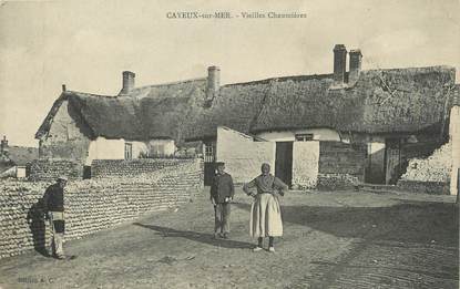 / CPA FRANCE 80 "Cayeux sur Mer, vieilles chaumières"
