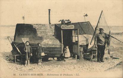 / CPA FRANCE 80 "Cayeux sur Mer, habitations de pêcheurs"