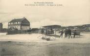 80 Somme / CPA FRANCE 80 "Ecole d'aviation du Crotoy, un départ sur le Sable"