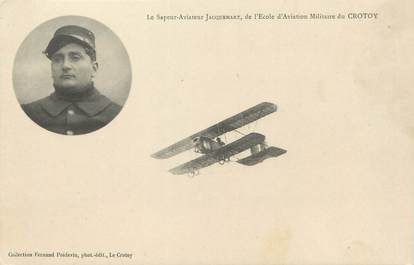 / CPA FRANCE 80 "Le Crotoy, Jacquemart" / AVIATEUR