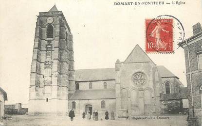 / CPA FRANCE 80 "Domart en Ponthieu, l'église"