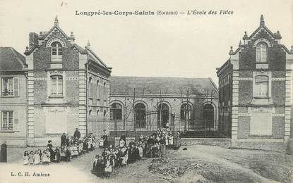 / CPA FRANCE 80 "Longpré Les Corps Saints, l'école des filles"