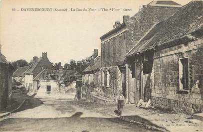 / CPA FRANCE 80 "Davenescourt, la rue du four"