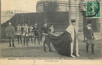 CPA FRANCE 45 "Orléans, les fêtes de Jeanne d'Arc, le cortège historique du 7 mai 1913"