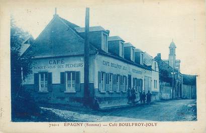 / CPA FRANCE 80 "Epagny, café Boulfroy Joly"