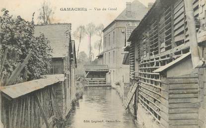 / CPA FRANCE 80 "Gamaches, vue du canal"