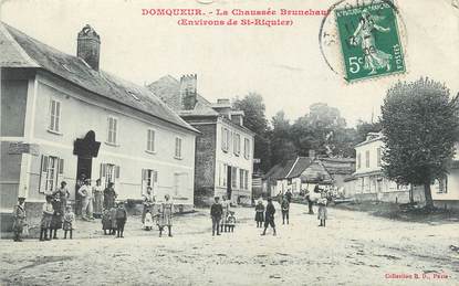 / CPA FRANCE 80 "Domqueur, la chaussée Brunehaut"