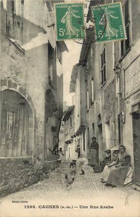 CPA FRANCE 06 "Cagnes, une rue arabe"