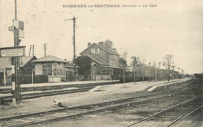 / CPA FRANCE 80 "Rosières en Santerre, la gare"