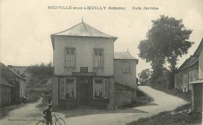 / CPA FRANCE 80 "Neuville sous Loeuilly, café Jérôme"