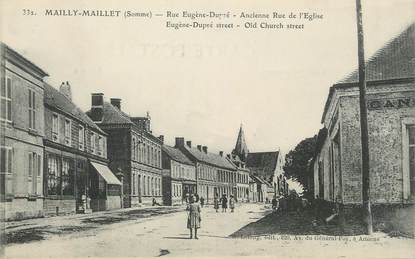 / CPA FRANCE 80 "Mailly Maillet, rue Eugène Dupré"