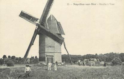 / CPA FRANCE 80 "Noyelles sur Mer, moulin à vent"
