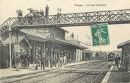 80 Somme / CPA FRANCE 80 "Péronne, la gare"