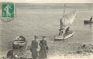 80 Somme / CPA FRANCE 80 "Saint Valéry sur Somme, le passeur à marée basse"