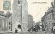 80 Somme / CPA FRANCE 80 "Saint Valéry sur Somme, l'église et la place Saint Martin"