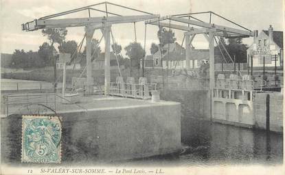 / CPA FRANCE 80 "Saint Valéry sur Somme, le pont Levis"