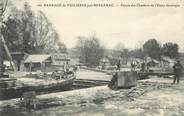 24 Dordogne CPA FRANCE 24 "Barrage de Tuilières près de Bergerac, chantiers de l'Usine électrique"