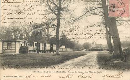 CPA FRANCE 28 "Chateauneuf en Thymerais, vue de la gare"