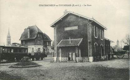 CPA FRANCE 28 "Chateauneuf en Thymerais, la gare"