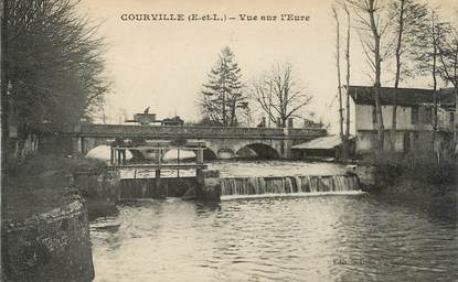 CPA FRANCE 28 "Courville sur Eure, vue sur l'Eure"