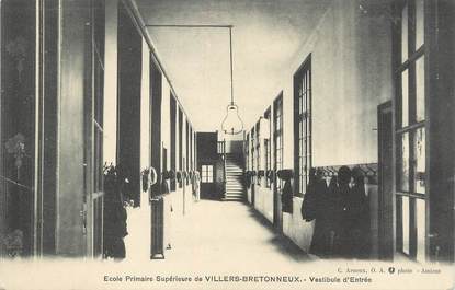 / CPA FRANCE 80 "Villers Bretonneux, école primaire supérieure"