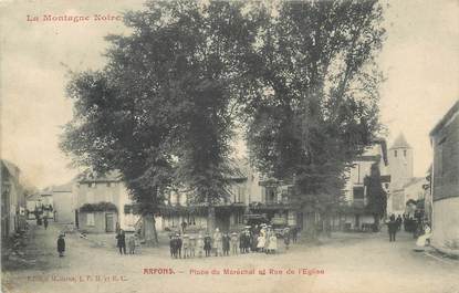 / CPA FRANCE 81 "Arfons, place du Maréchal et rue de l'église"