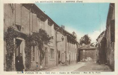 / CPA FRANCE 81 "Arfons, rue de la poste"