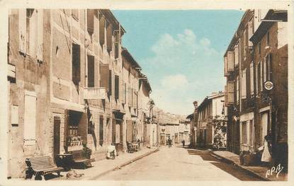 / CPA FRANCE 81 "Alban, rue centrale, hôtel du commerce"