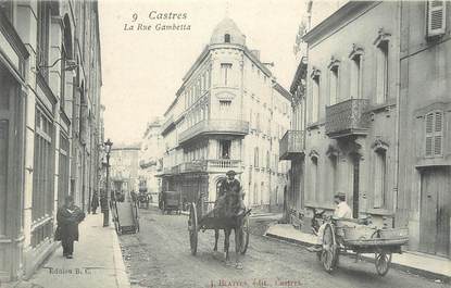 / CPA FRANCE 81 "Castres, la rue Gambetta "