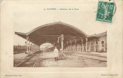 / CPA FRANCE 81 "Castres, intérieur de la gare"