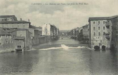 / CPA FRANCE 81 "Castres, les maisons sur l'eau"