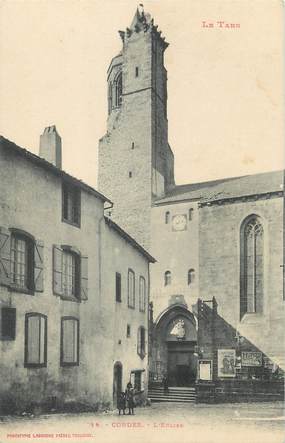 / CPA FRANCE 81 "Cordes, l'église"