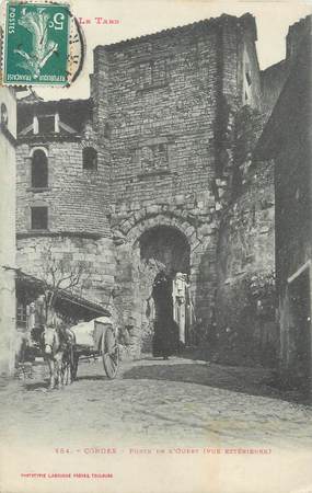 / CPA FRANCE 81 "Cordes, porte de l'Ouest"