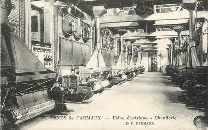 / CPA FRANCE 81 "Mines de Carmaux, usines électrique, chaufferie"