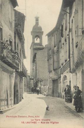 / CPA FRANCE 81 "Lautrec, rue de l'église"