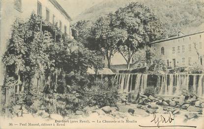 / CPA FRANCE 81 "Durfort, la chaussée et le moulin"