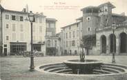 81 Tarn / CPA FRANCE 81 "Gaillac, place Thiers, fontaine et vieille tour"
