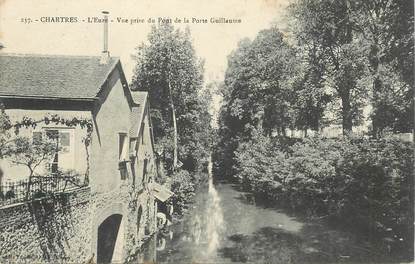 CPA FRANCE 28 "Chartres, l'Eure et vue prise u pont de la Porte Guillaume"