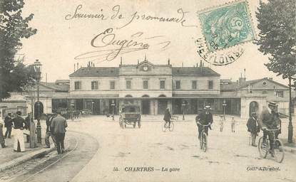 CPA FRANCE 28 "Chartres, la gare"