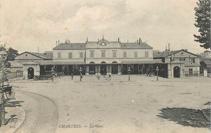 CPA FRANCE 28 "Chartres, la gare "