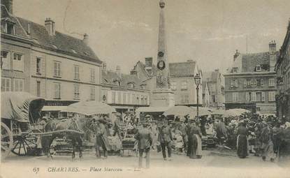 CPA FRANCE 28 "Chartres, Place Marceau"
