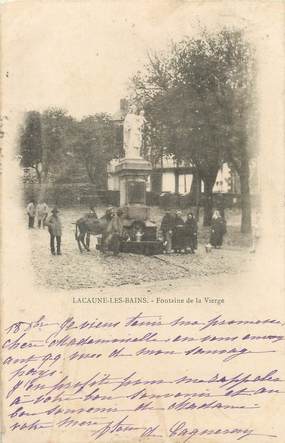 / CPA FRANCE 81 "Lacaune les Bains, fontaine de la vierge"